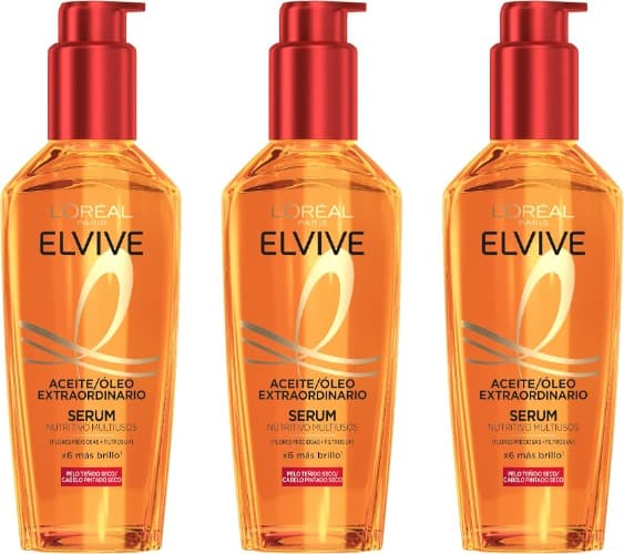 L'Oreal Paris Elvive óleo extraordinário para cabelos tingidos, 100 ml x 3