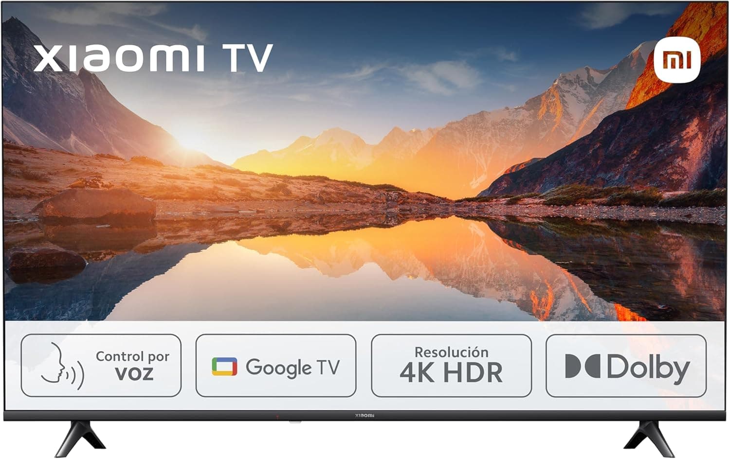 Xiaomi TV A 2025 43" Smart TV 4K HDR, Google TV, controlo de voz, Dolby, preto