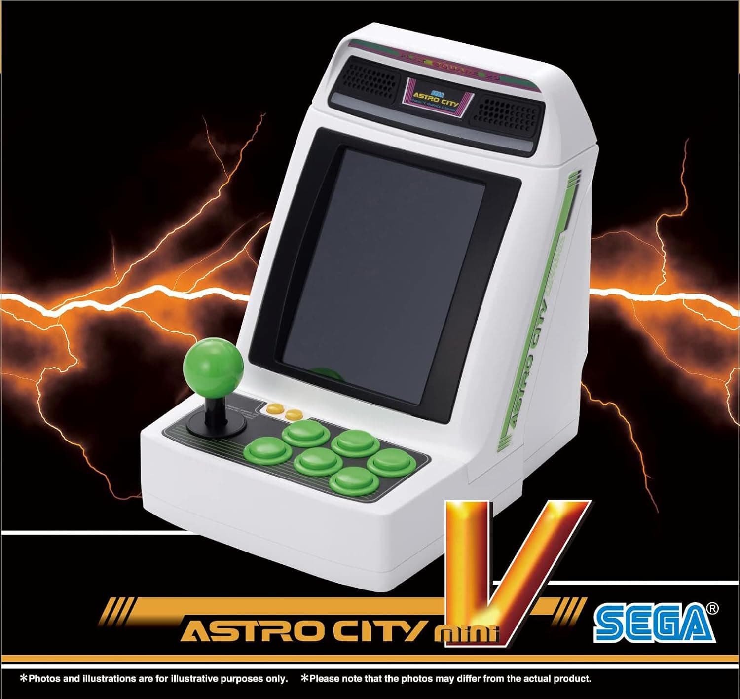 SEGA Astro City Mini V (Mini Plug n Play Arcade) Mini Console with 22 Build-in Games