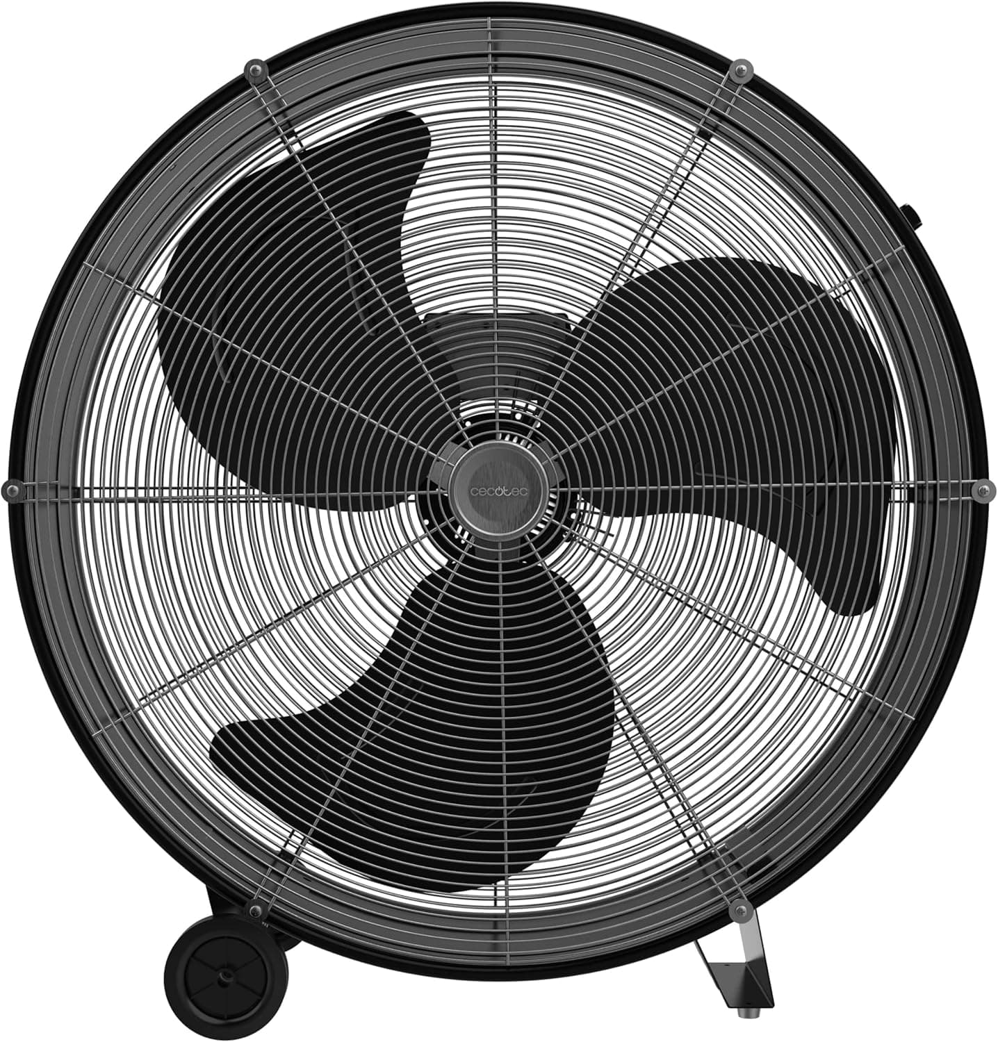 Cecotec Ventoinha de chão industrial Proindustry 2400. 180W, diâmetro 60 cm, 3 velocidades, pás de alumínio, fluxo de ar 9832,8 M³/H, design transportável, grade de proteção, fácil manuseio