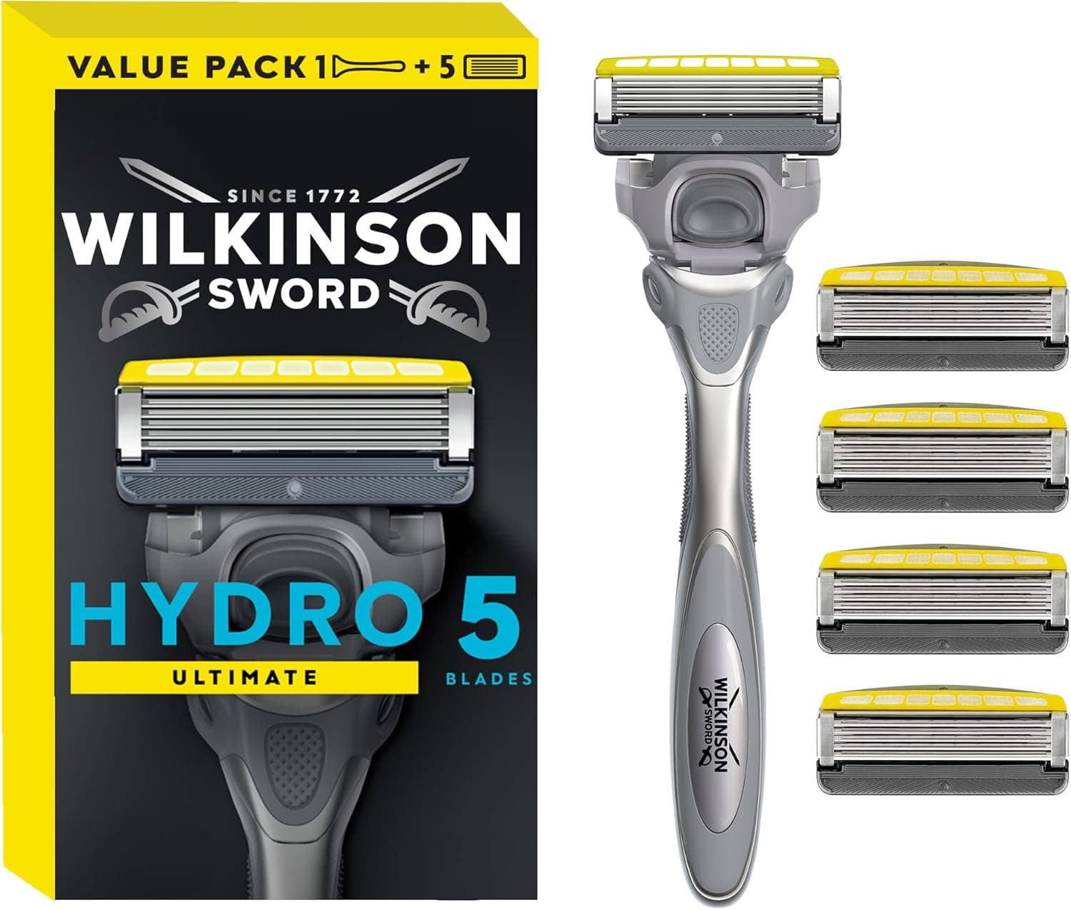 Wilkinson Sword - Hydro5 Skin Protection Advanced - Special Pack - Embalagem com 1 alça e 5 lâminas de carga
