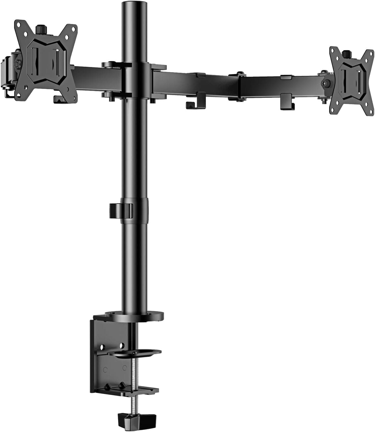 ErGear Suporte 2 monitores de 13 - 32 polegadas, suporte de dois monitores, braço monitor peso até 8 kg