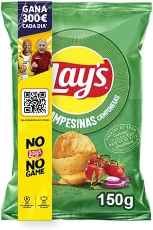 Lay's Camponesas, batatas fritas de culturas sustentáveis com sabores vegetais, 150 g