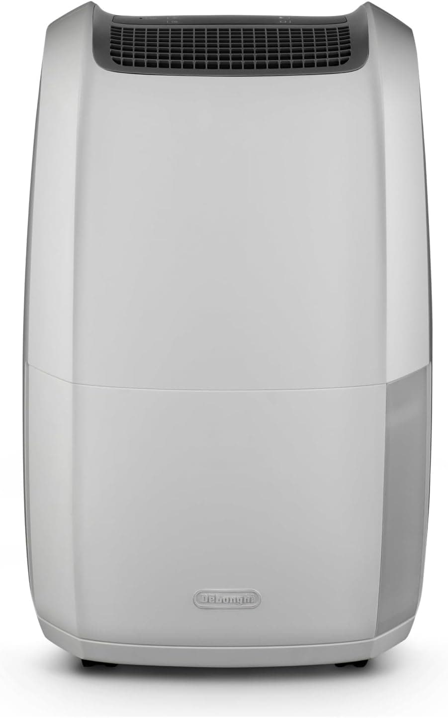 De'Longhi AriaDry Multi DDSX220 Deshumidificador multifunções, 20 L/d, filtro anti-pó e antialérgenos, função de secagem de roupas, gás ecológico, ecrã LED, grelha, 436 W, 44 Db, branco e cinzento