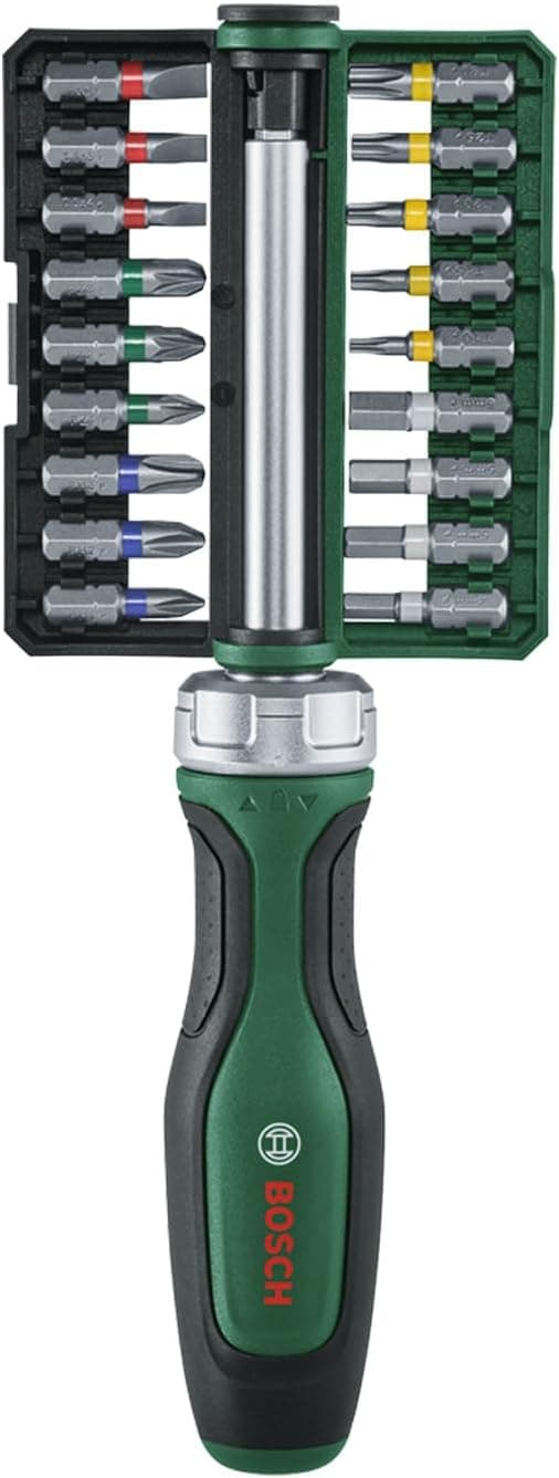 Bosch Função de catraca com engrenagem de 36 dentes que atinge 36 Nm de torque de rotação, com 18 cabeças