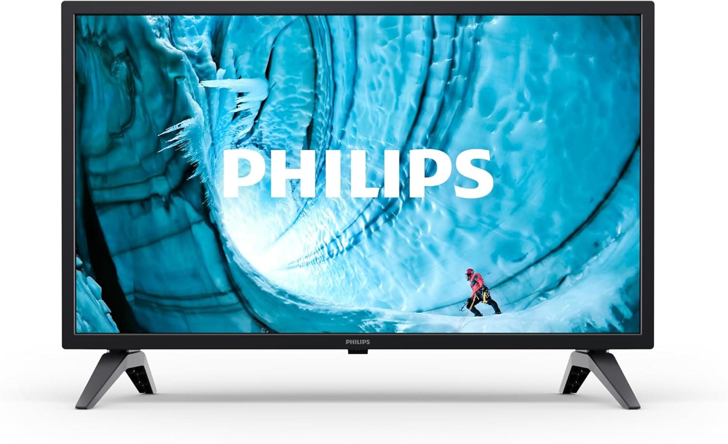 Philips 24PHS6019 Smart HD LED, ecrã de 24 polegadas com plataforma Titan OS, Pixel Plus e som Dolby áudio, funciona com Alexa e com o assistente de voz do Google - moldura preta mate