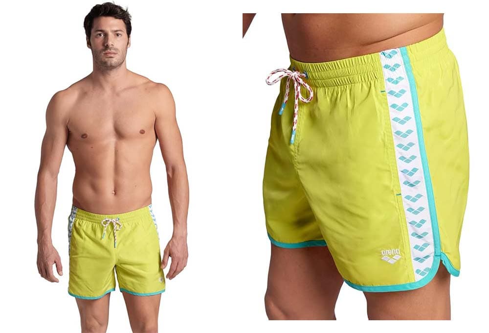 ARENA Men's Team Stripe Beach Calções de praia para homem