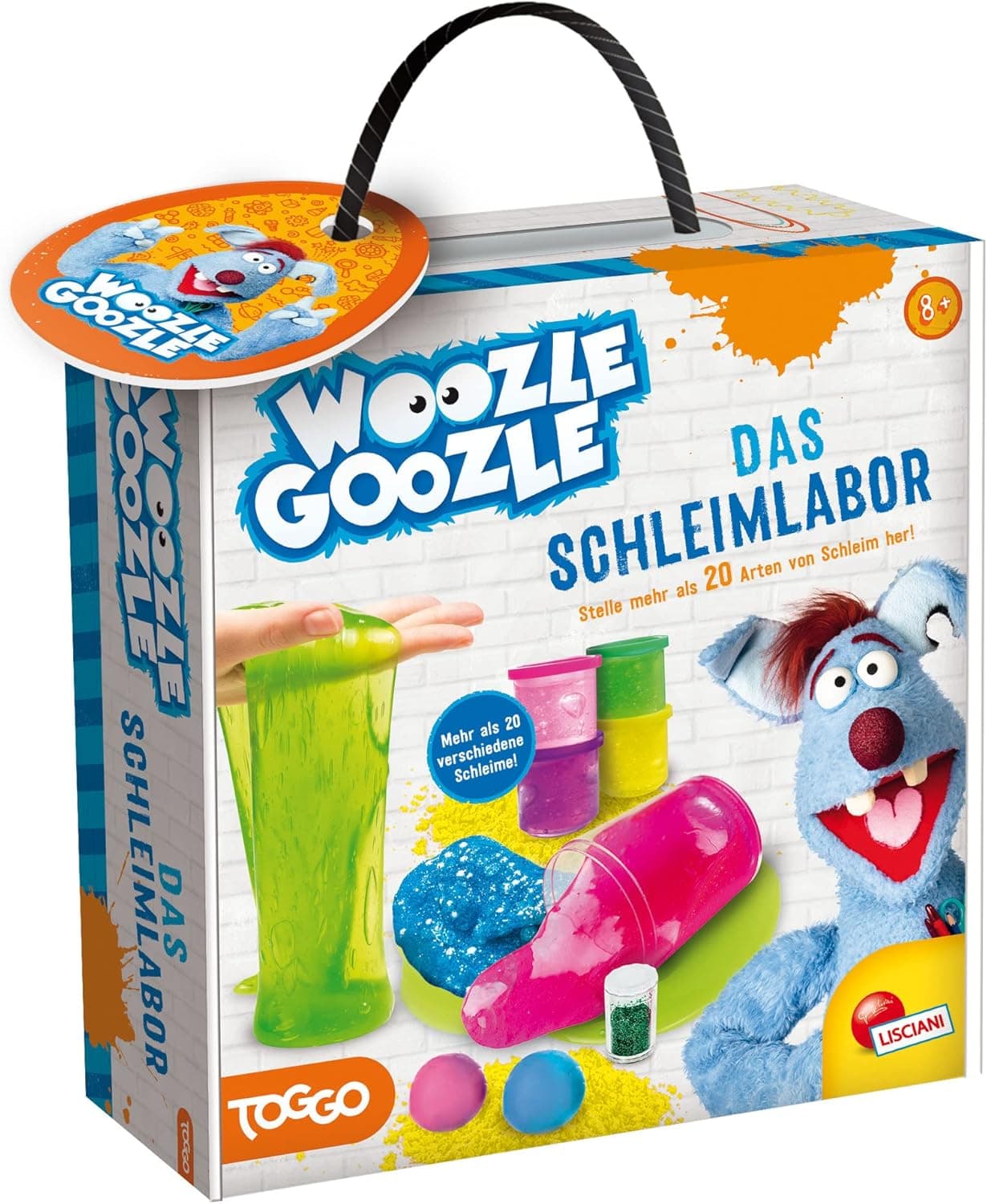 Liscianigiochi Woozle Goozle Schleimlabor | Kit científico para crianças para descobrir líquidos viscosos