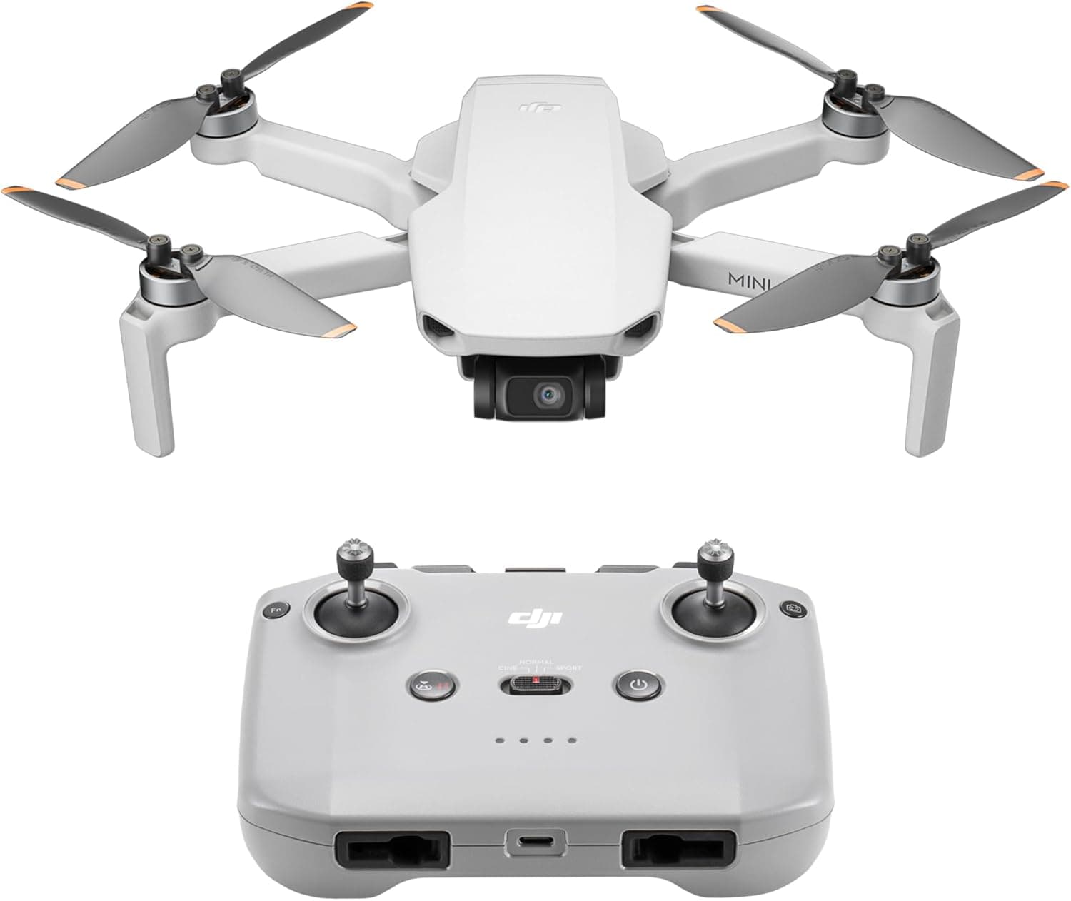 DJI Mini 4K | Drone leve com câmara 4K UHD, estabilização 3 eixos, menos de 249 g, transmissão até 10 km e regresso automático (pack com 1 bateria)