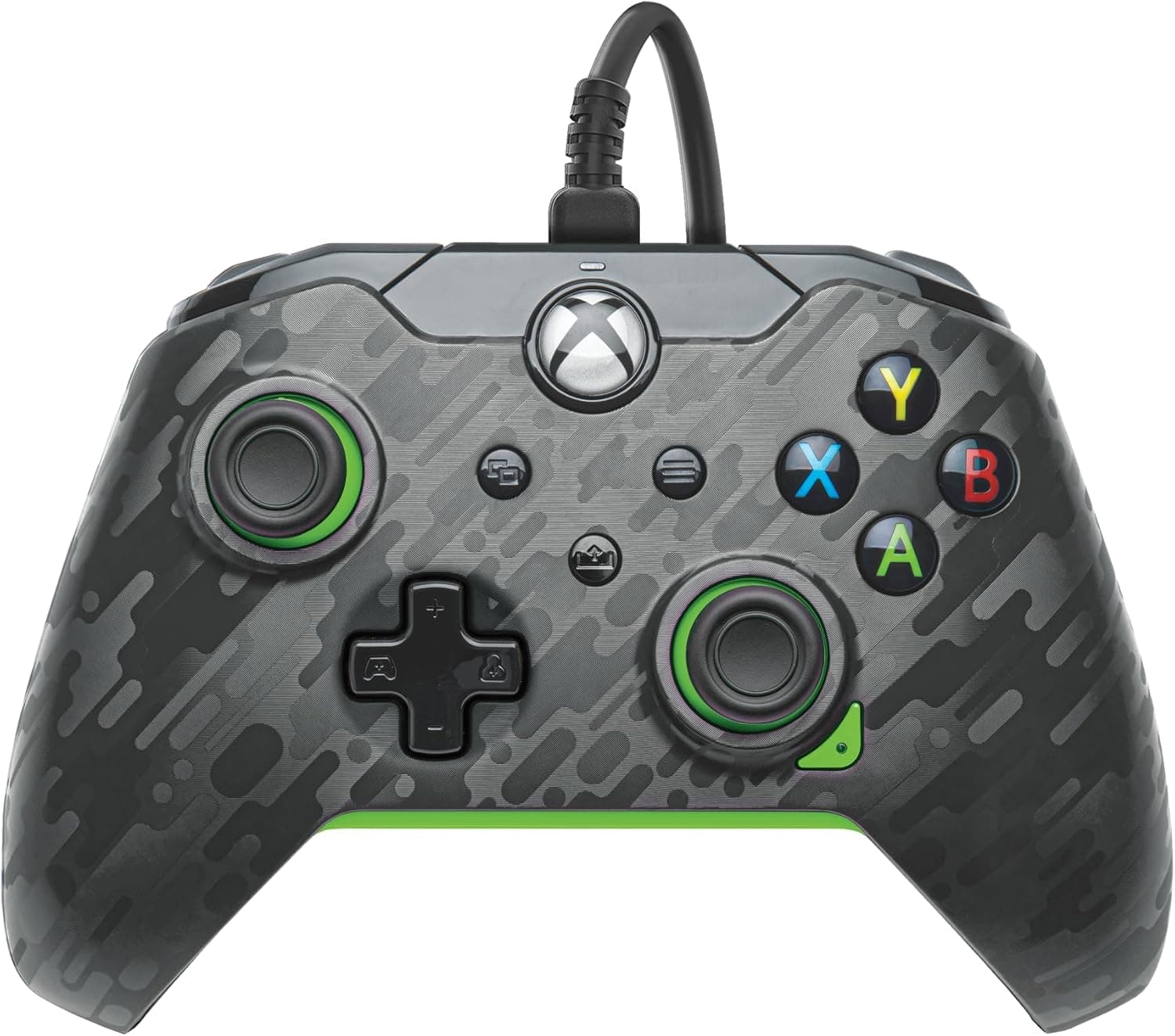 PDP Neon Carbon | Comando com cabo para Xbox Series X e S