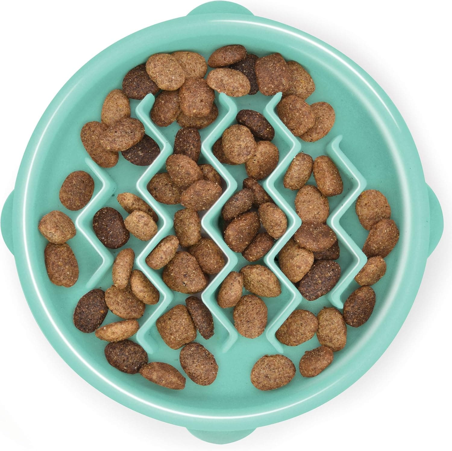 Outward Hound Fun Feeder Slo-Bowl - Alimentador com obstáculos para cães - verde menta - pequeno/extrapequeno