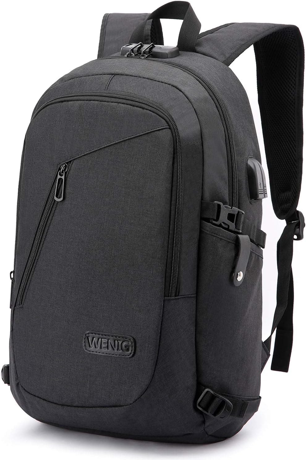 Mochila anti-roubo impermeável, mochila portátil 15,6 polegadas mochila homem com porta de carregamento USB, mochila para computador portátil de empresa