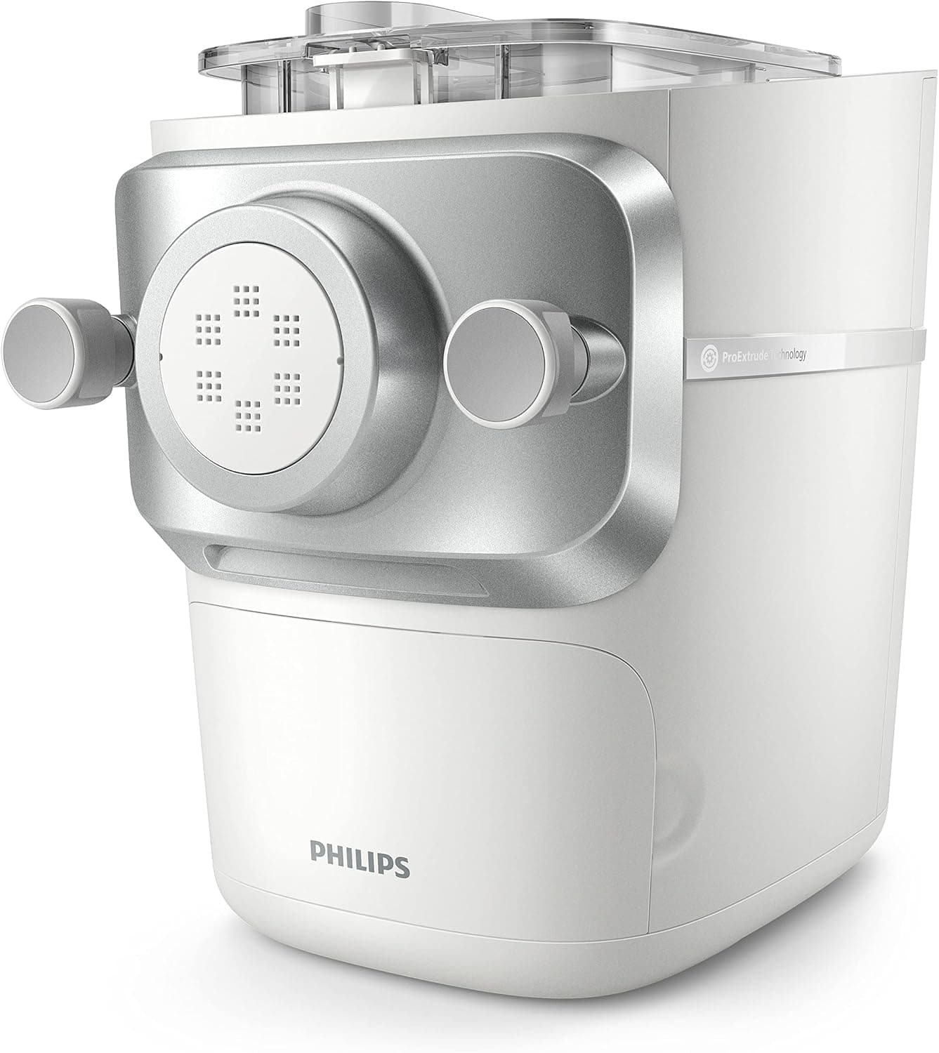 Philips Máquina de fazer massa 7000 Series - Tecnologia ProExtrude, totalmente automática, tecnologia de mistura perfeita, 6 discos para dar forma, branco (HR2660/00)