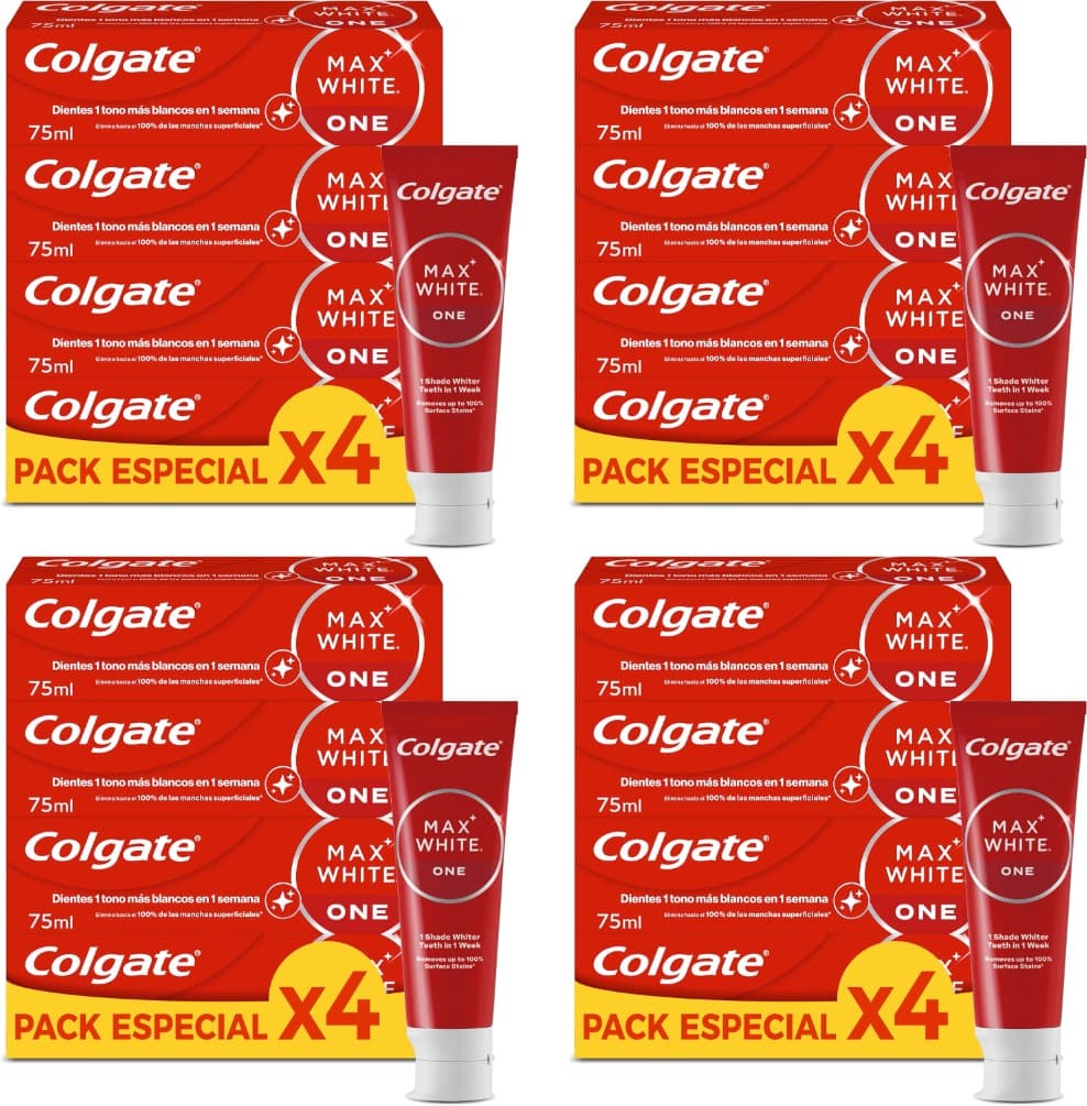 Colgate Max White One Pasta de dentes branqueadora, 75 ml x 16