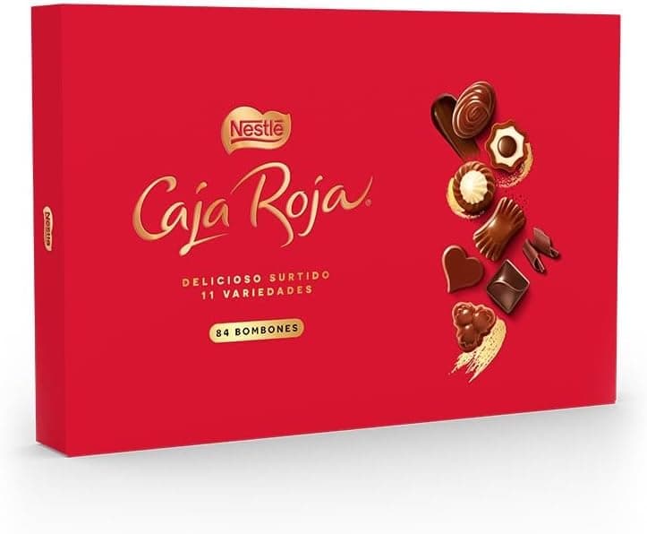 NESTLÉ caixa vermelha bombons de chocolate com leite estojo 800 g