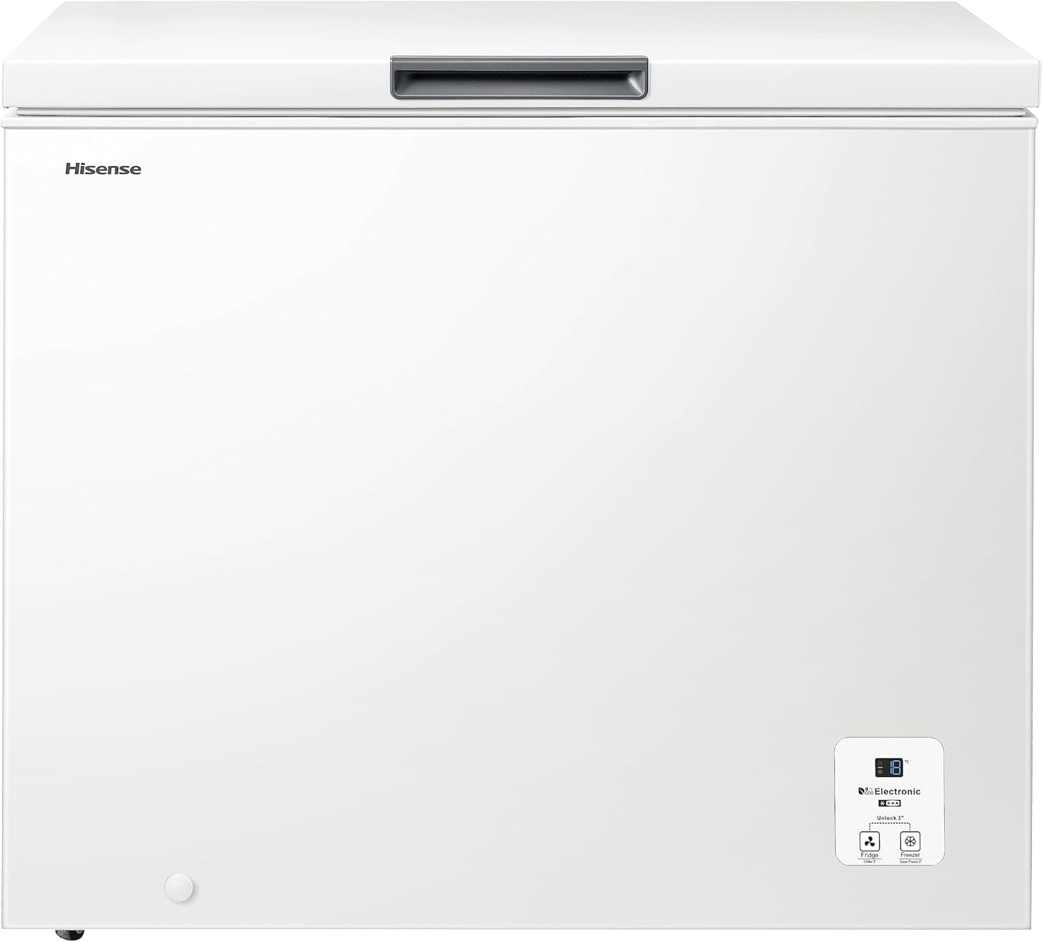 Hisense FT321D4AWLE | Congelador horizontal 248 L com função dual congelador/frigorífico, cesta com alça, silencioso, branco