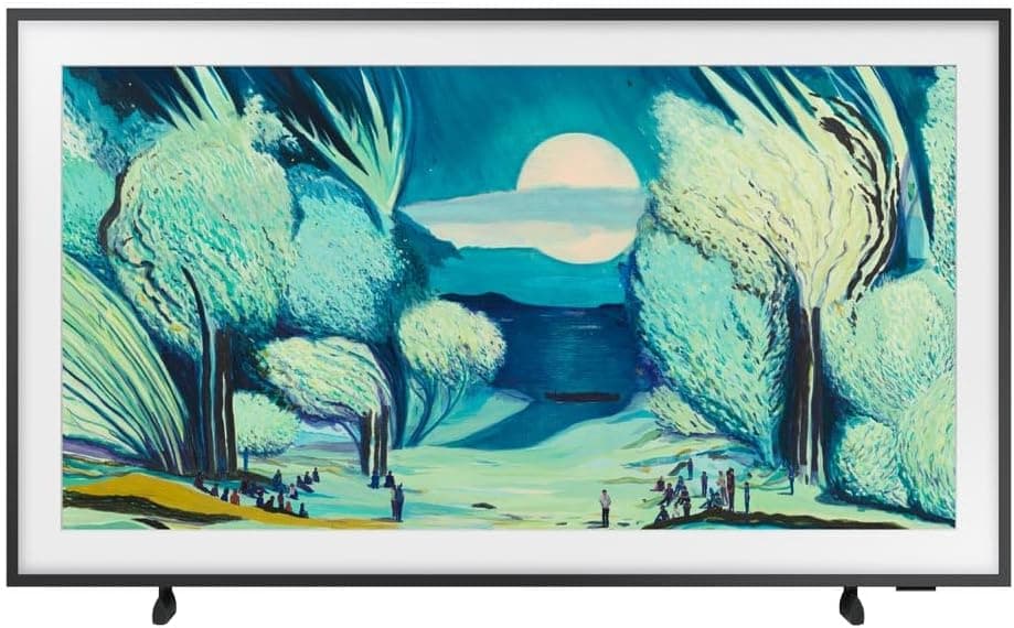 SAMSUNG TV de 55 polegadas The Frame LS03F 4K Smart TV, galeria de arte com display mate, quadros intercambiáveis, volume de cor 100 % com Quantum Dot e cabo quase invisível com One Connect 
