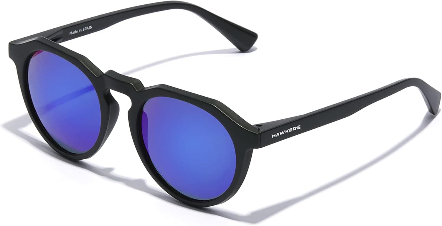 Hawkers Warwick | Óculos de sol para homem em preto com lentes azuis