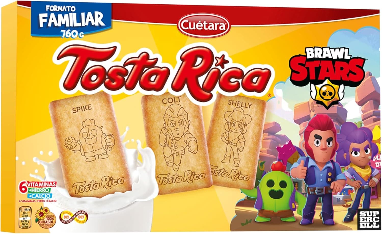 Cuétara Toast Rica | Bolachas de trigo crocantes 760 g