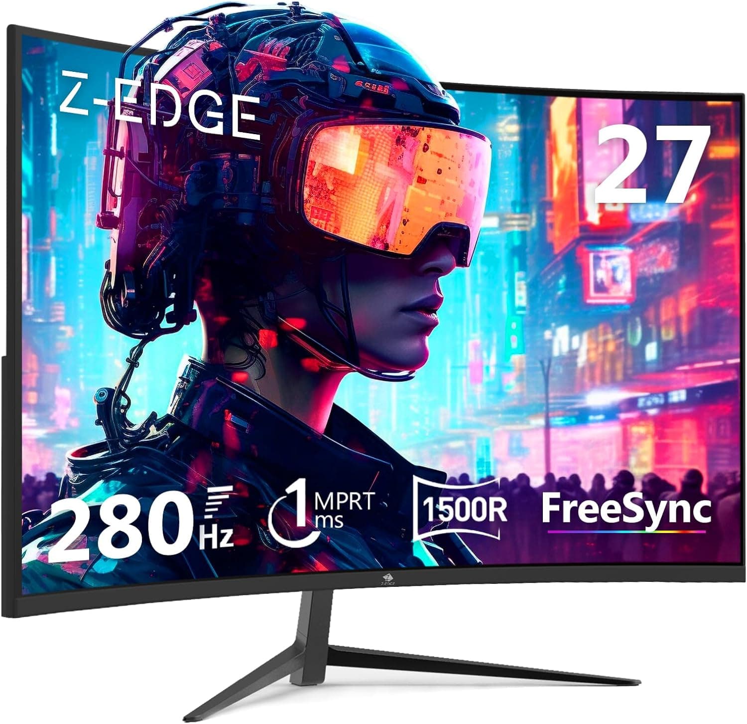 Z-Edge 27 Curvo | Monitor gaming 27'' FHD 280 Hz 1 ms com FreeSync e ecrã 1500R
