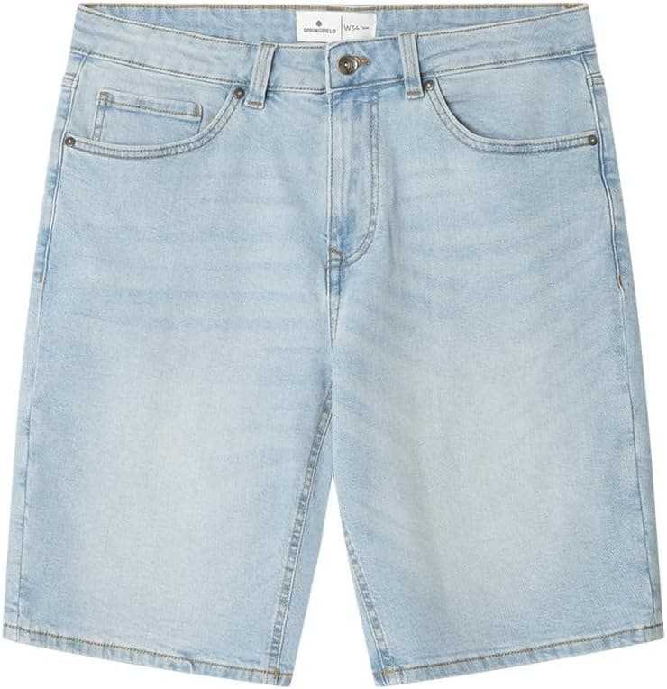 SPRINGFIELD Bermuda Dnm Slim Basic | Calções de ganga slim fit para homem