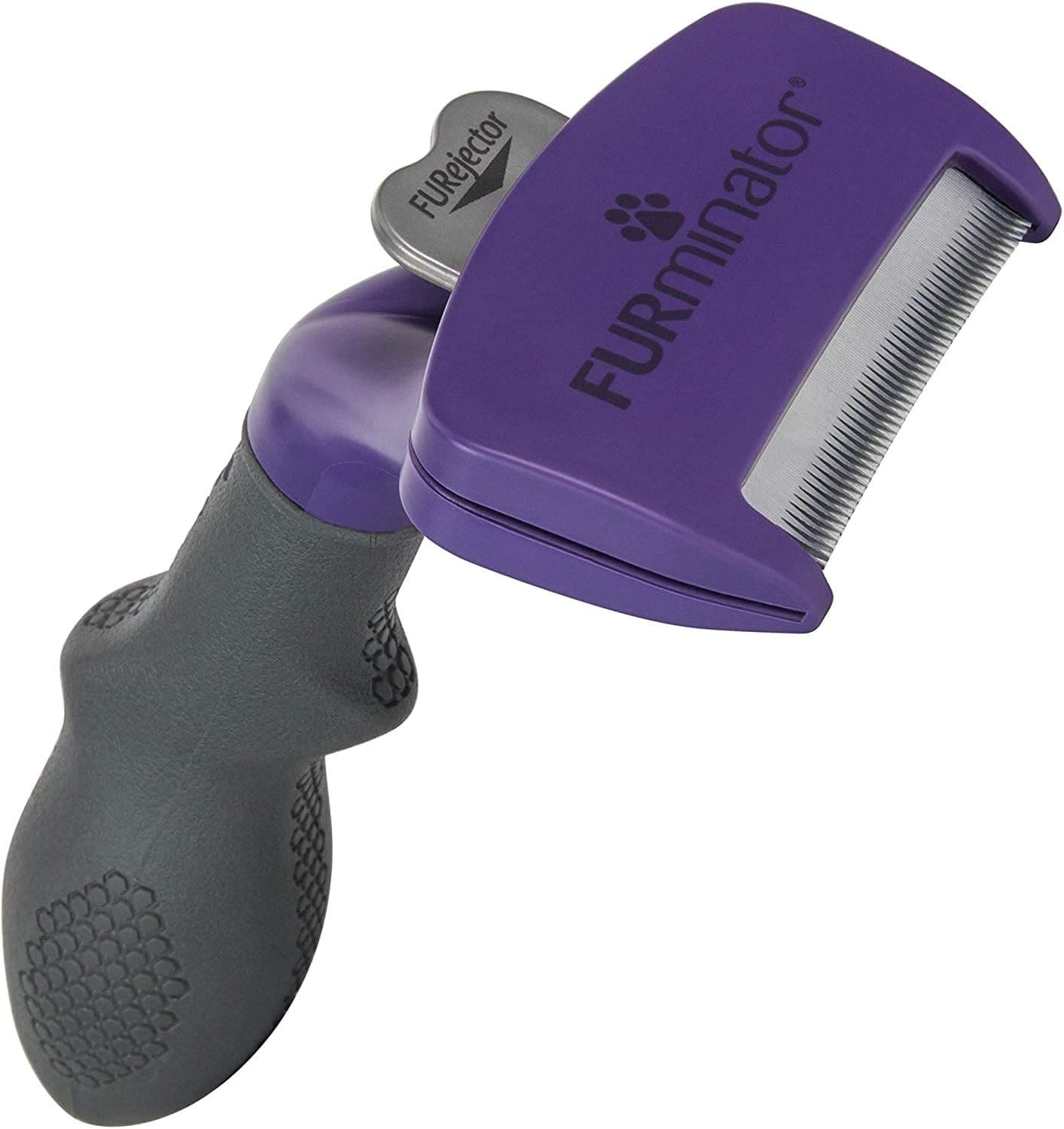FURminator deShedding, Tool para gatos médios / grandes de pelo comprido, escova tamanho M/L para remover cabelos soltos, design melhorado