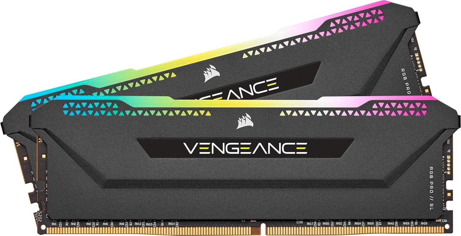 CORSAIR Vengeance RGB Pro SL 32 GB (2 x 16 GB) DDR4 3600 (PC4-28800) C18 1,35 V módulos de memória de alto desempenho - preto