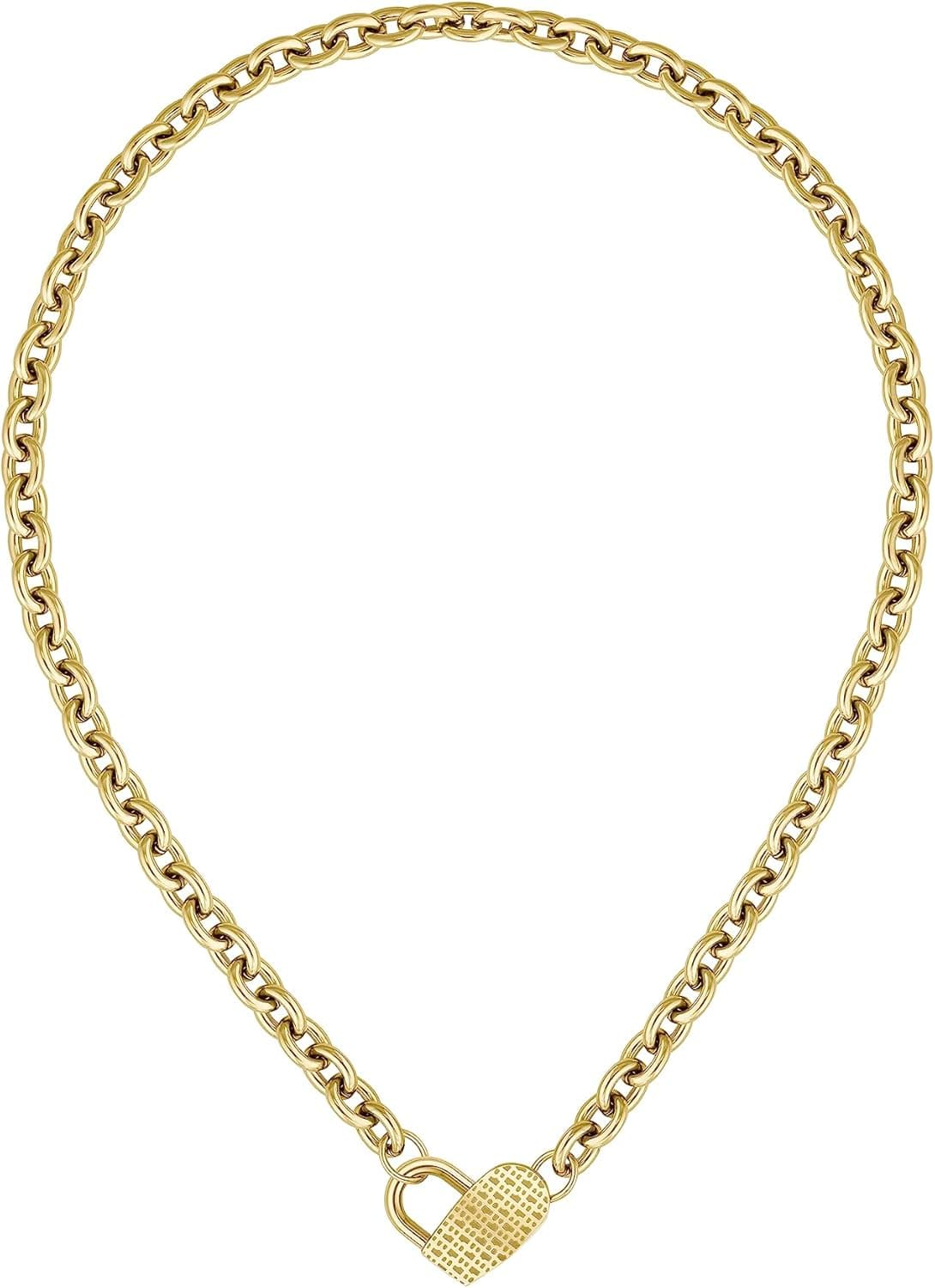 Colar Feminino BOSS Jewelry Coleção DINYA em Aço Inoxidável na Versão Prata ou Ouro
