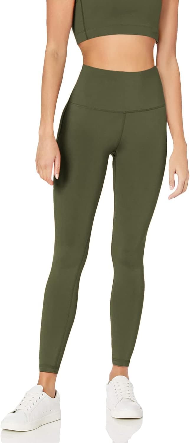 Amazon Essentials Leggings compridas de cintura alta Active Sculpt para treino e atletismo (disponíveis em tamanhos grandes) para mulher