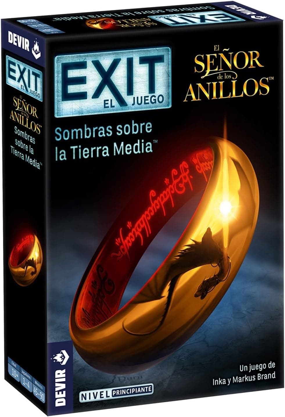 Devir - Exit: O Senhor dos anéis, jogo de tabuleiro em espanhol, escape room, jogos de mistério com amigos para adultos (BGEXIT20SP)