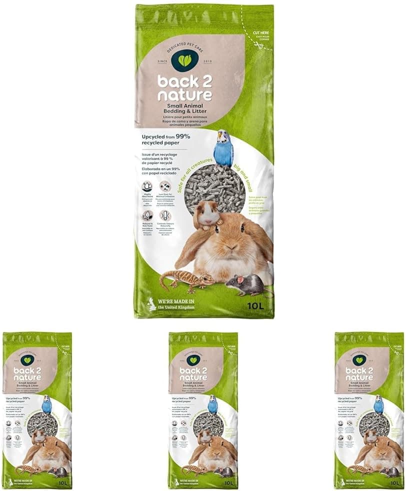 Back-2-Nature Papel higiénico ecológico, 4 Paq. de 10 litros, 44000 folhas, 2 camadas