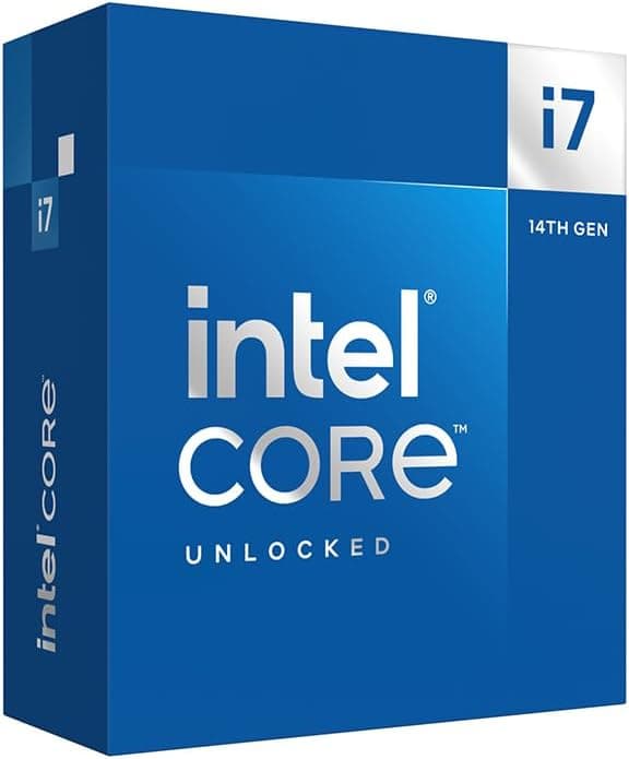 Intel Core i7-14700K, processador para computadores de mesa, 20 núcleos (8 P-Cores + 12 E-Cores) até 5,6 GHz