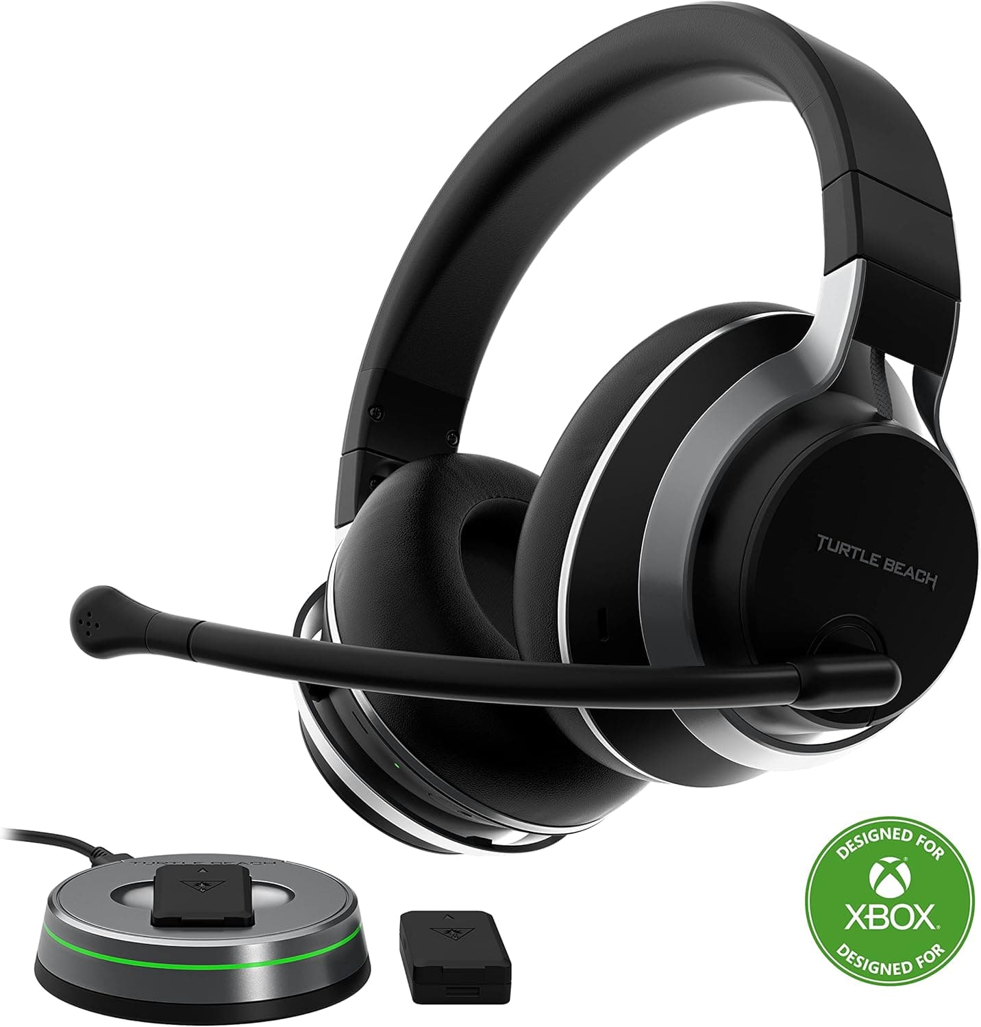 Fone de Ouvido para Jogos Bluetooth Sem Fio Multiplataforma Turtle Beach Stealth Pro com Cancelamento de Ruído Ativo para Xbox Series X|S|One, PS5, PS4, PC, Switch e Mobile [Licença Oficial]