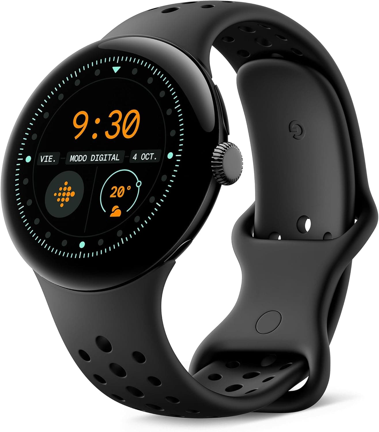 Google Pixel Watch 3 (41 mm) - Caixa em cor preta mate - correia em cor obsidiana - Wi-Fi