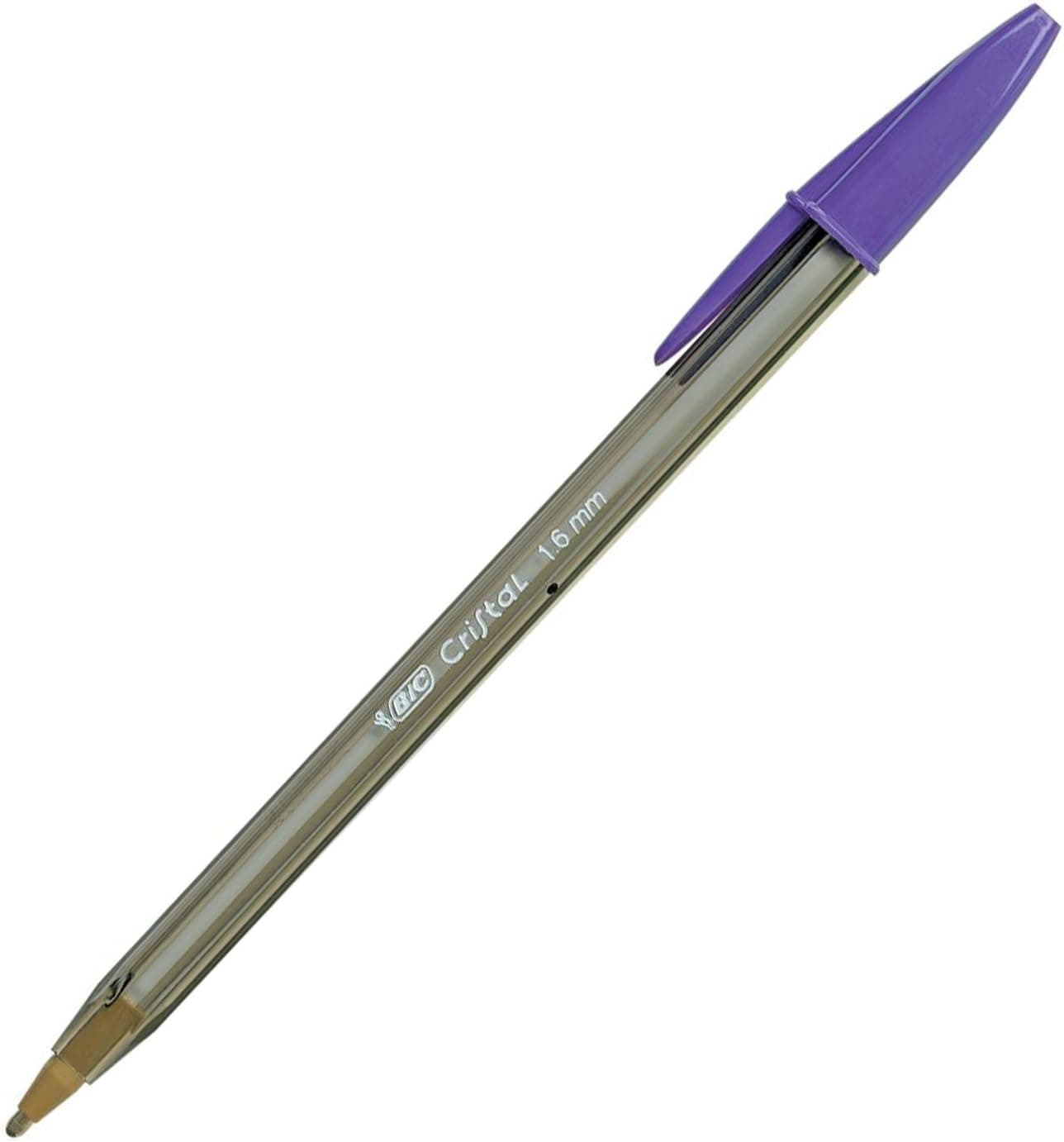 Bic 122264 Boligrafo Bic Cristal Fun 1,6 mm, púrpura