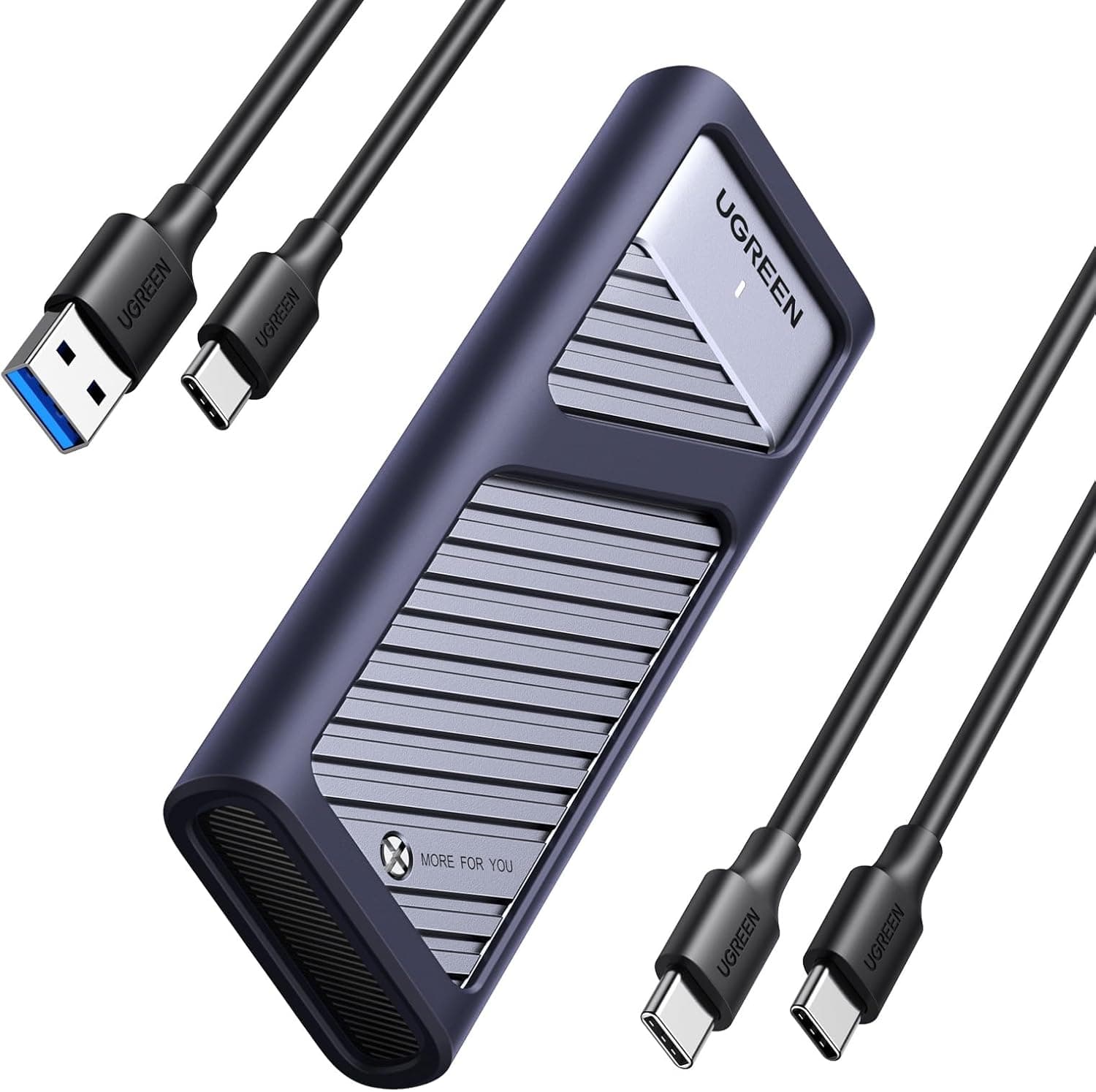 UGREEN M.2 NVMe and NGFF USB C 3.2 Gen 2 | Caixa externa para SSD M.2 com UASP e velocidade até 10 Gbps
