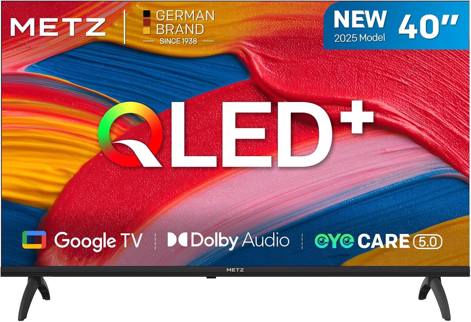 Metz 40MQF7000Z | Smart TV QLED 40 polegadas com Google TV HDR10 Dolby Audio e Bluetooth