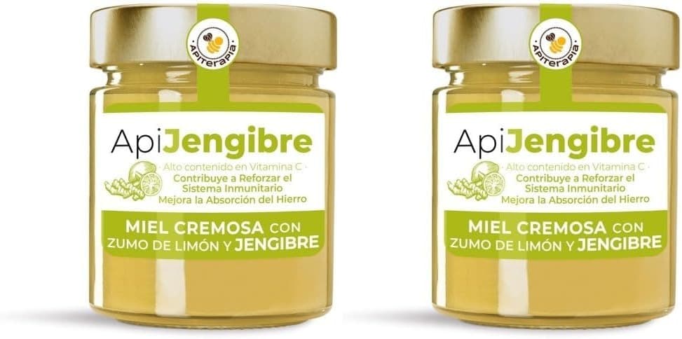 "ApiJengibre" mel cremoso com gengibre e limão - frasco 250 g