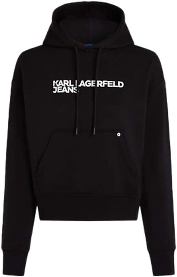 Karl Lagerfeld Jeans Reg Logo Hoodie camisola com capuz para mulher