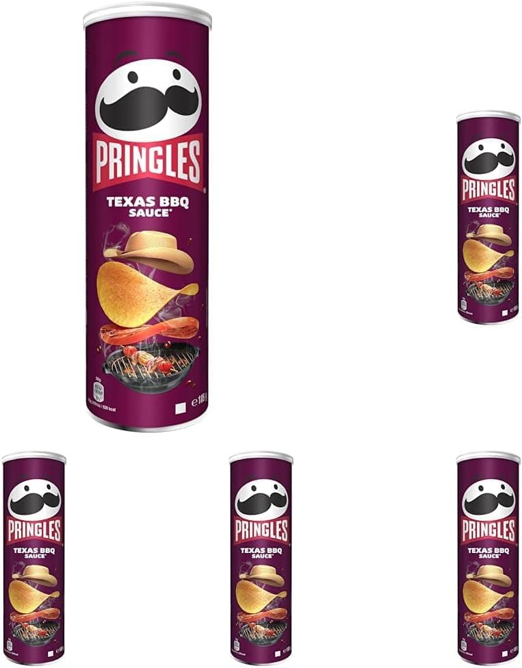 Pringles BBQ 185 g (pacote de 5)