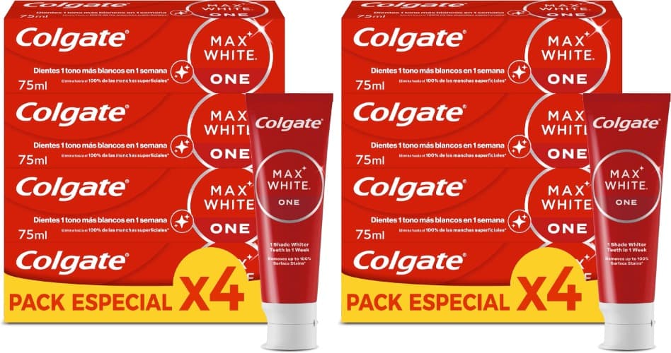 Colgate Max White One Pasta de dentes branqueadora, 75 ml x 8
