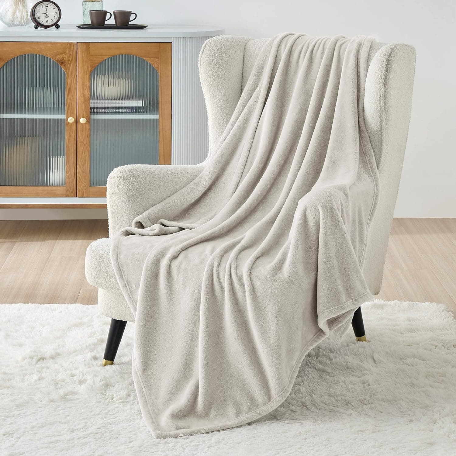 Bedsure Manta polar, quente e macia para o inverno, de pelúcia, 150 x 200 cm