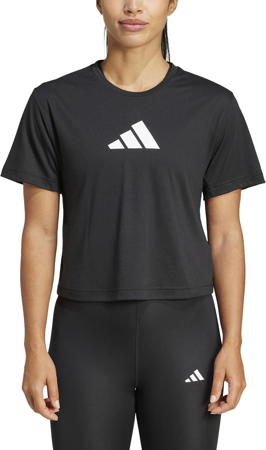 adidas Train Essentials Big Logo Performance Training T-Shirt estilo de vida desportivo para mulher