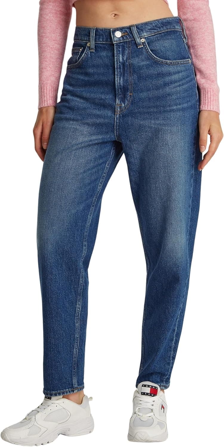 Tommy Jeans Calças de ganga mulher Mom-Fit Tapered Fit