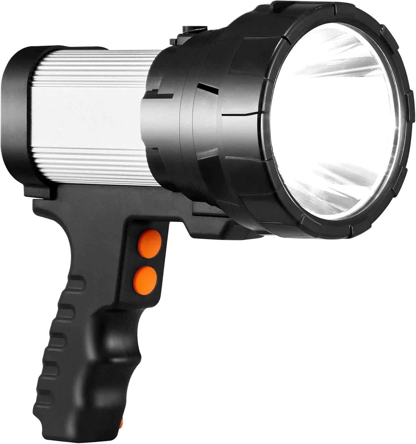 YBQZ Lanterna LED recarregável 12000 lúmenes, lanternas LED de alta potência 3 em 1 9600 mAh, IPX4 impermeável holofote super brilhante refletor portátil, lanterna de grande alcance com 6 modos de