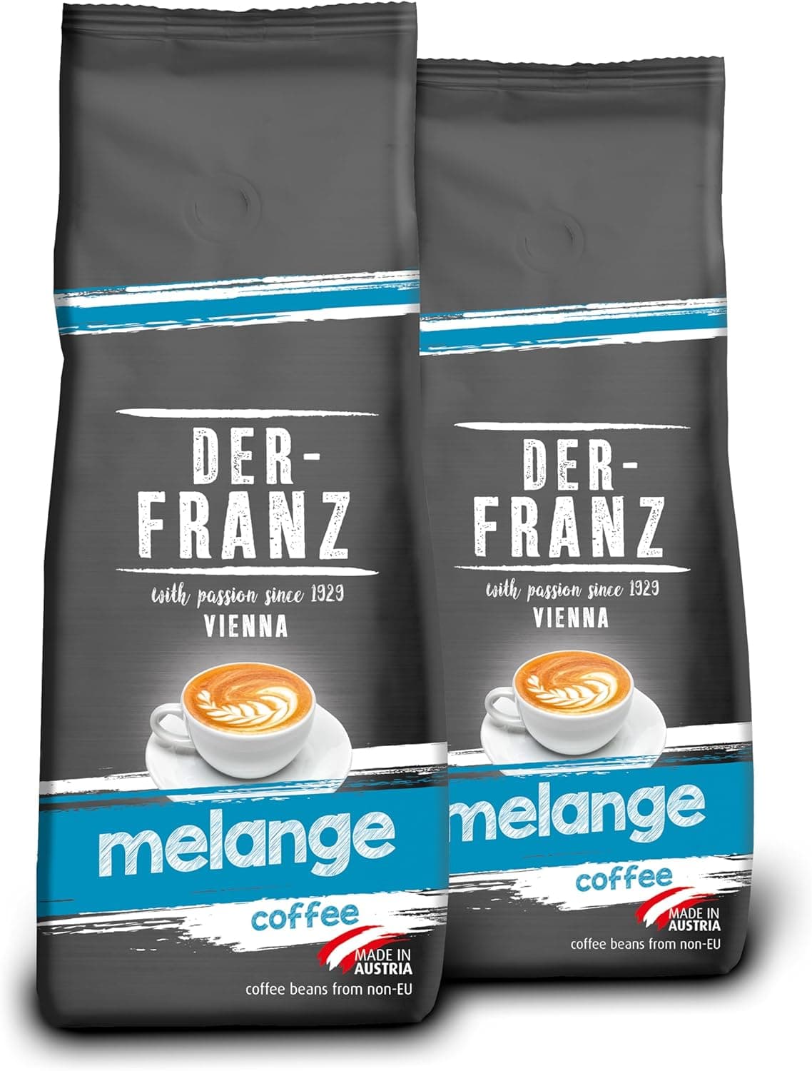Der-Franz - Café Melange com certificação UTZ, moído, 2 x 500 g