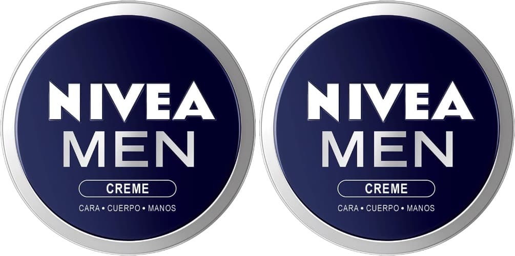 NIVEA MEN Creme – Hidratante multiusos para rosto, corpo e mãos, 150 ml x2