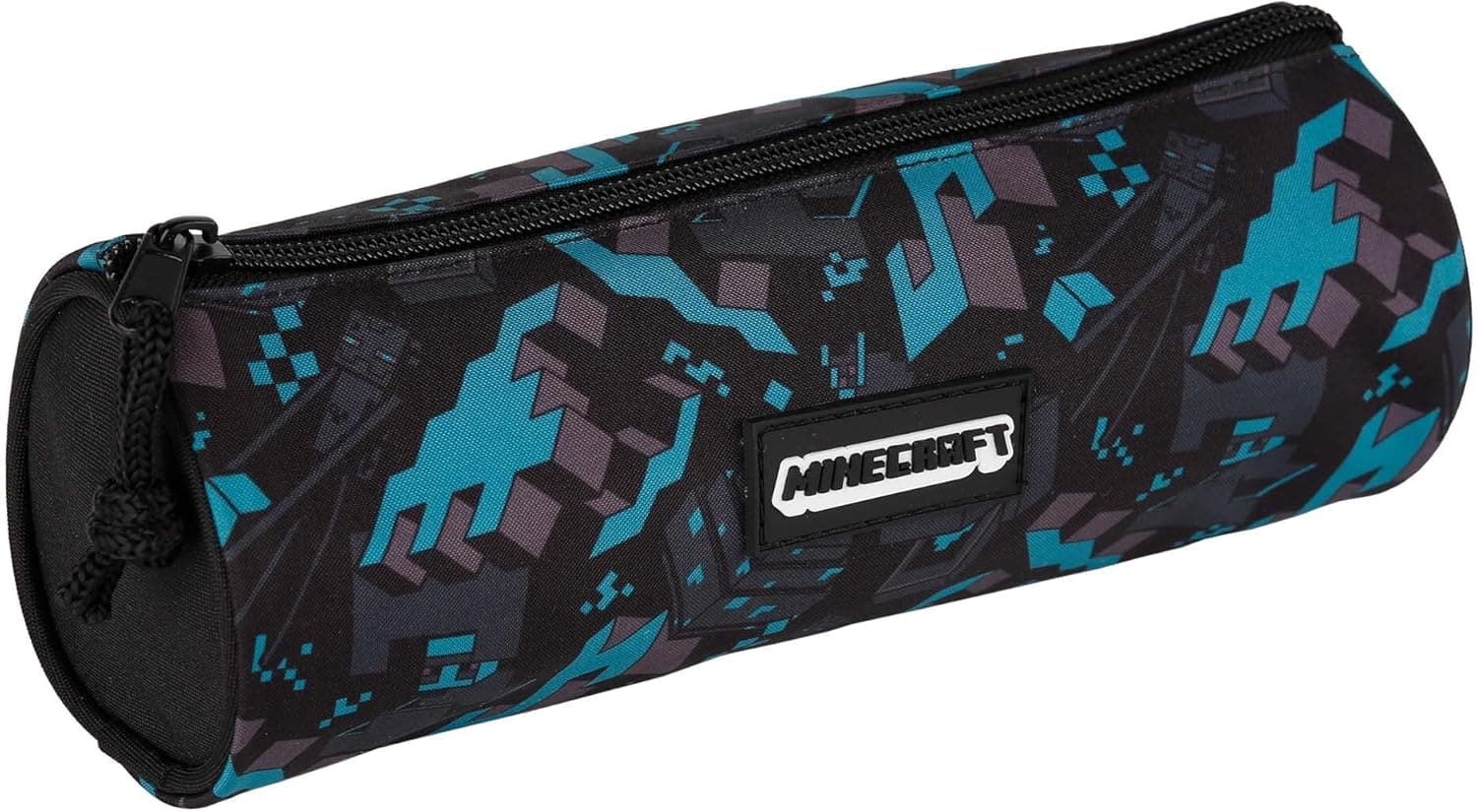 Estojo escolar - Minecraft Greeny - Gamer Case - suporte com 1 compartimento - interior forrado e fecho de correr - fabricado com poliéster muito resistente - 8 x 22 x 8 cm - Toybags, Cor, Estojo