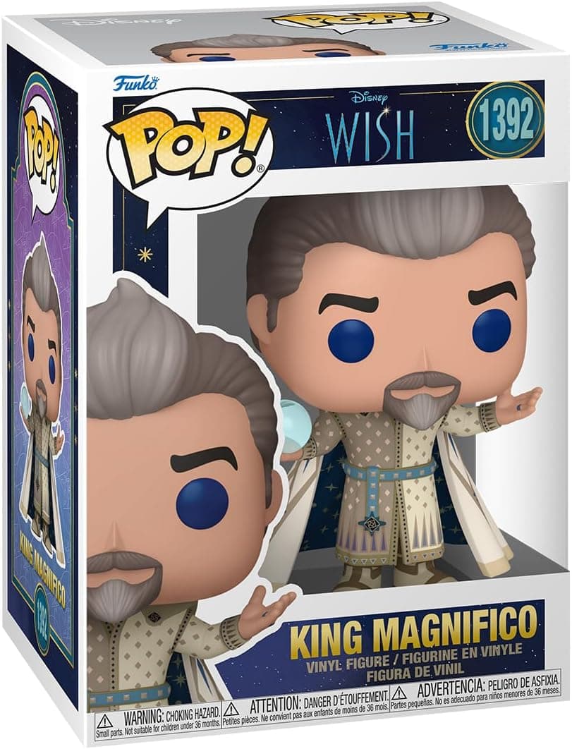 Funko Pop! Vinyl: Disney Wish - King magnífico - figura de vinil colecionável - ideia de presente - mercadoria oficial - brinquedos para crianças e adultos - Ad Icons Fans - boneco para colecionadores