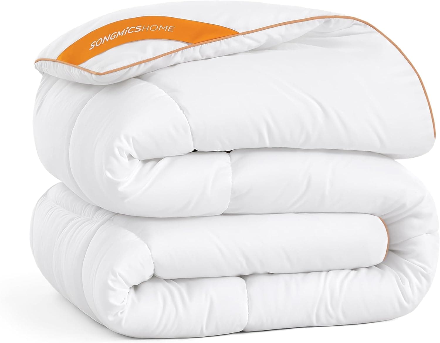 SONGMICS HOME Edredão acolchoado com 8 laços, edredão de 300 gsm, King Size, 220 x 240 cm